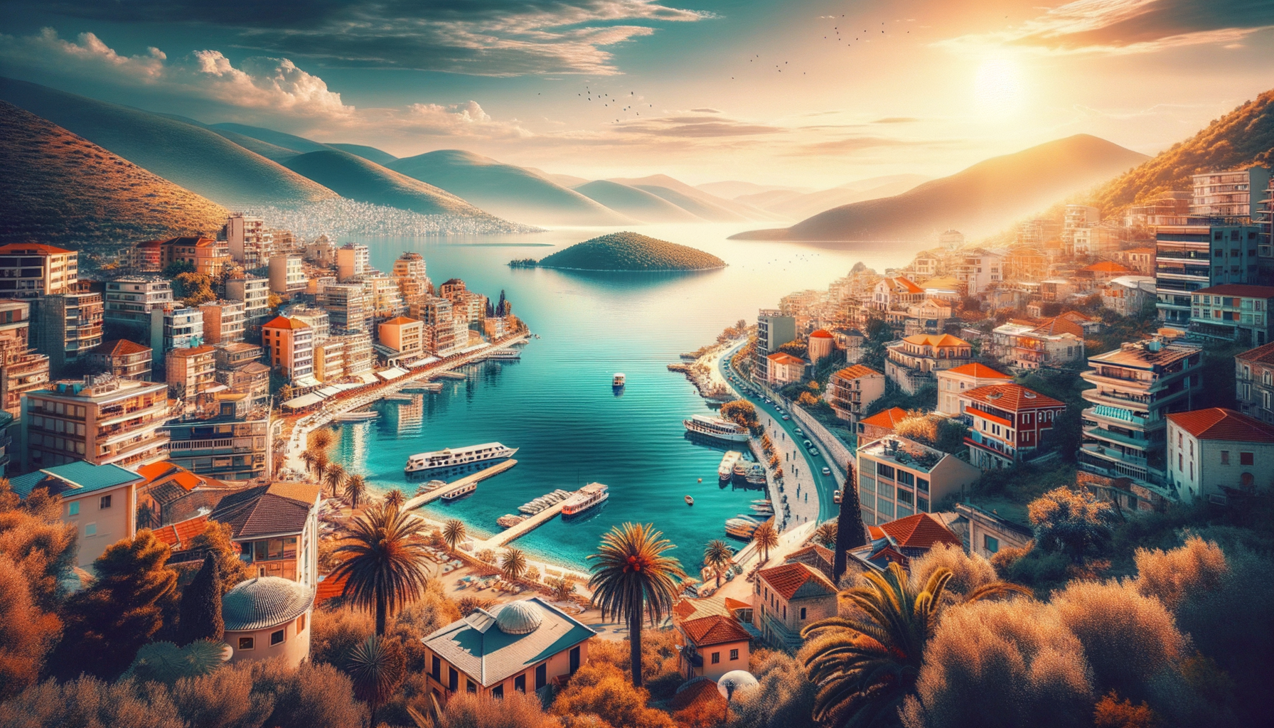 Beautiful City of Vlorë, Albania